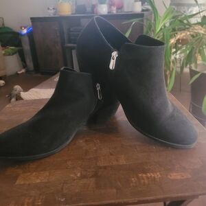 Torrid Black Suede Ankle Booties